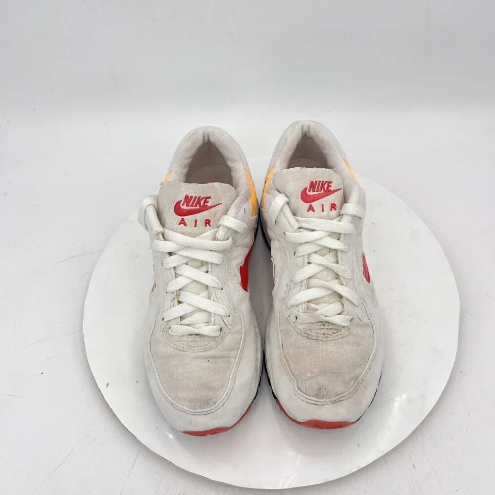 Vintage Nike Icarus Women Size 7 White Red Yellow Sneaker Made In Indonesia